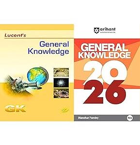 Lucent's General Knowledge + Arihant General Knowledge 2025 - Set of 2 Books